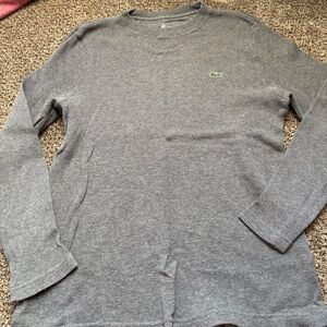 Lacoste Men's Gray Long Sleeve Shirt